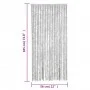 Cortina antimoscas chenilla gris 56x185 cm de , Mosquiteras para ventanas - Ref: Foro24-377346, Precio: 35,83 €, Descuento: %
