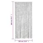 Cortina antimoscas chenilla gris 100x200 cm de , Mosquiteras para ventanas - Ref: Foro24-377350, Precio: 63,88 €, Descuento: %