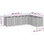 Jardinera PP gris 160x120x53 cm de , Maceteros y jardineras - Ref: Foro24-367861, Precio: 183,79 €, Descuento: %