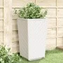 Jardineras 4 unidades PP blanco 32,5x32,5x57 cm de , Maceteros y jardineras - Ref: Foro24-367854, Precio: 143,54 €, Descuento: %
