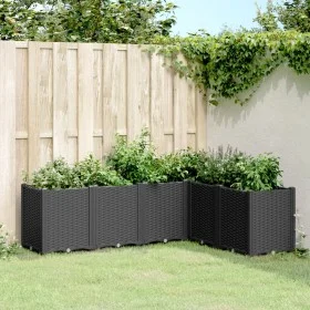 Jardinera PP negro 160x120x53 cm de , Maceteros y jardineras - Ref: Foro24-367863, Precio: 199,07 €, Descuento: %