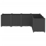 Jardinera PP negro 160x120x53 cm de , Maceteros y jardineras - Ref: Foro24-367863, Precio: 193,45 €, Descuento: %