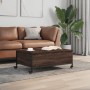 Mesa de centro con ruedas madera ingeniería marrón 91x55x34 cm de , Mesas de centro - Ref: Foro24-842300, Precio: 67,19 €, De...