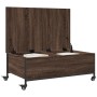 Mesa de centro con ruedas madera ingeniería marrón 91x55x34 cm de , Mesas de centro - Ref: Foro24-842300, Precio: 67,19 €, De...
