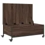 Mesa de centro con ruedas madera ingeniería marrón 91x55x34 cm de , Mesas de centro - Ref: Foro24-842300, Precio: 66,59 €, De...