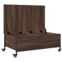 Mesa de centro con ruedas madera ingeniería marrón 91x55x34 cm de , Mesas de centro - Ref: Foro24-842300, Precio: 67,19 €, De...