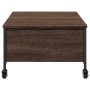 Mesa de centro con ruedas madera ingeniería marrón 91x55x34 cm de , Mesas de centro - Ref: Foro24-842300, Precio: 67,19 €, De...