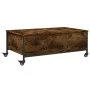 Mesa de centro con ruedas madera ingeniería roble 91x55x34 cm de , Mesas de centro - Ref: Foro24-842298, Precio: 71,12 €, Des...