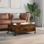 Mesa de centro con ruedas madera ingeniería roble 91x55x34 cm de , Mesas de centro - Ref: Foro24-842298, Precio: 72,09 €, Des...