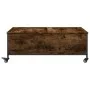 Coffee table with wheels engineered oak wood 91x55x34 cm by , Coffee table - Ref: Foro24-842298, Price: 71,12 €, Discount: %