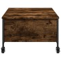 Mesa de centro con ruedas madera ingeniería roble 91x55x34 cm de , Mesas de centro - Ref: Foro24-842298, Precio: 72,09 €, Des...