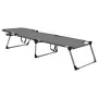Tumbona senior extra alta plegable aluminio gris de vidaXL, Tumbonas - Ref: Foro24-47915, Precio: 170,54 €, Descuento: %
