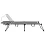 Tumbona senior extra alta plegable aluminio gris de vidaXL, Tumbonas - Ref: Foro24-47915, Precio: 170,54 €, Descuento: %