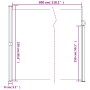 Toldo lateral retráctil azul 220x300 cm de , Sombrillas - Ref: Foro24-4004371, Precio: 126,53 €, Descuento: %
