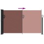 Toldo lateral retráctil marrón 120x600 cm de , Sombrillas - Ref: Foro24-4004494, Precio: 85,57 €, Descuento: %