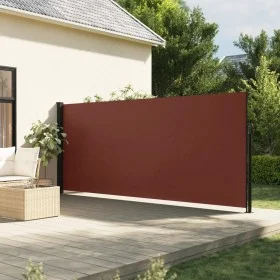 Toldo lateral retráctil marrón 160x600 cm de , Sombrillas - Ref: Foro24-4004524, Precio: 126,03 €, Descuento: %