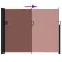 Brown retractable side awning 160x600 cm by , Umbrellas - Ref: Foro24-4004524, Price: 126,03 €, Discount: %