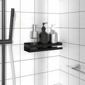 Estante de ducha acero inoxidable cepillado negro 304 30x10x6cm de , Estanterías - Ref: Foro24-4004907, Precio: 24,13 €, Desc...