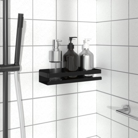 Estante de ducha acero inoxidable cepillado negro 304 30x10x6cm de , Estanterías - Ref: Foro24-4004907, Precio: 24,64 €, Desc...