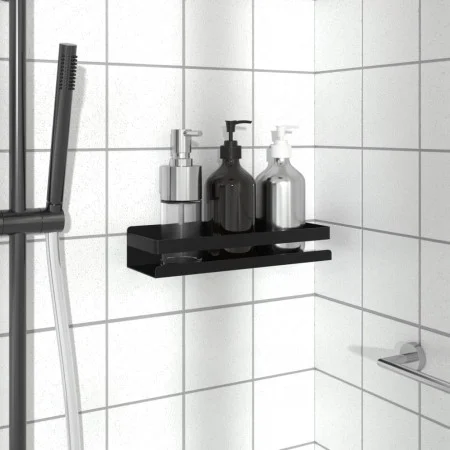 Estante de ducha acero inoxidable cepillado negro 304 30x10x6cm de , Estanterías - Ref: Foro24-4004907, Precio: 24,13 €, Desc...