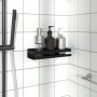 Estante de ducha acero inoxidable cepillado negro 304 30x10x6cm de , Estanterías - Ref: Foro24-4004907, Precio: 24,64 €, Desc...