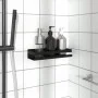 Estante de ducha acero inoxidable cepillado negro 304 30x10x6cm de , Estanterías - Ref: Foro24-4004907, Precio: 24,13 €, Desc...