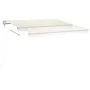 Toldo retráctil manual con luz LED crema 4x3 m de , Toldos - Ref: Foro24-3069942, Precio: 461,06 €, Descuento: %
