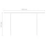 Toldo retráctil manual con luz LED crema 4x3 m de , Toldos - Ref: Foro24-3069942, Precio: 461,06 €, Descuento: %