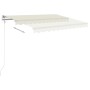 Toldo manual retráctil con luz LED crema 3x2,5 m de , Toldos - Ref: Foro24-3069902, Precio: 359,78 €, Descuento: %