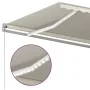 Toldo automático con LED sensor de viento crema 6x3 m de , Toldos - Ref: Foro24-3070012, Precio: 913,44 €, Descuento: %