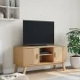 Mueble de TV OLDEN madera maciza de pino marrón 114x43x57 cm de , Muebles TV - Ref: Foro24-358600, Precio: 116,60 €, Descuent...