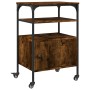 Soporte de impresora 3 niveles roble ahumado 50x40x76 cm de , Soportes para impresoras - Ref: Foro24-842293, Precio: 67,80 €,...