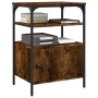 Soporte de impresora 3 niveles roble ahumado 50x40x76 cm de , Soportes para impresoras - Ref: Foro24-842293, Precio: 67,80 €,...