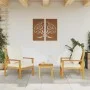 Sillón de jardín con cojines 2 uds madera maciza acacia de , Sillas de jardín - Ref: Foro24-366375, Precio: 172,92 €, Descuen...