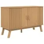 OLDEN sideboard solid brown pine wood 114x43x73.5 cm by , Sideboards - Ref: Foro24-358609, Price: 150,05 €, Discount: %