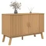 OLDEN sideboard solid brown pine wood 114x43x73.5 cm by , Sideboards - Ref: Foro24-358609, Price: 150,05 €, Discount: %