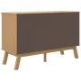 OLDEN sideboard solid brown pine wood 114x43x73.5 cm by , Sideboards - Ref: Foro24-358609, Price: 150,05 €, Discount: %
