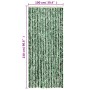 Cortina antimoscas chenilla verde y blanco 100x230 cm de , Mosquiteras para ventanas - Ref: Foro24-377386, Precio: 67,25 €, D...