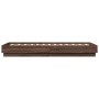 Estructura de cama madera de ingeniería marrón roble 90x190 cm de , Camas y somieres - Ref: Foro24-839636, Precio: 96,69 €, D...