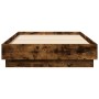 Estructura de cama madera de ingeniería roble ahumado 90x190 cm de , Camas y somieres - Ref: Foro24-839634, Precio: 83,20 €, ...