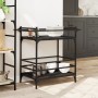 Carrito de cocina de madera de ingeniería negro 82x40x78,5 cm de , Carros de cocina y comedor - Ref: Foro24-842361, Precio: 5...