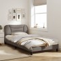 Estructura de cama con cabecero de tela gris taupe 100x200 cm de , Camas y somieres - Ref: Foro24-3207755, Precio: 157,59 €, ...