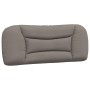 Estructura de cama con cabecero de tela gris taupe 100x200 cm de , Camas y somieres - Ref: Foro24-3207755, Precio: 157,59 €, ...