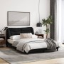 Estructura de cama con cabecero de tela negro 140x200 cm de , Camas y somieres - Ref: Foro24-3207774, Precio: 218,84 €, Descu...