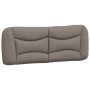 Estructura de cama con cabecero de tela gris taupe 140x200 cm de , Camas y somieres - Ref: Foro24-3207776, Precio: 238,88 €, ...