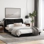 Estructura de cama con cabecero de tela negro 120x200 cm de , Camas y somieres - Ref: Foro24-3207760, Precio: 178,31 €, Descu...
