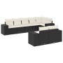 Set de sofás de jardín 8 piezas y cojines ratán sintético negro de , Conjuntos de jardín - Ref: Foro24-3255153, Precio: 550,6...