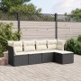 Set de muebles de jardín 5 pzas y cojines ratán sintético negro de , Conjuntos de jardín - Ref: Foro24-3263132, Precio: 281,3...
