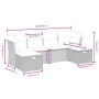 Set de muebles de jardín 6 pzas y cojines ratán sintético gris de , Conjuntos de jardín - Ref: Foro24-3263236, Precio: 327,81...