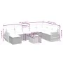 Set de sofás de jardín 8 piezas y cojines ratán sintético negro by , Garden sets - Ref: Foro24-3264211, Price: 593,18 €, Disc...